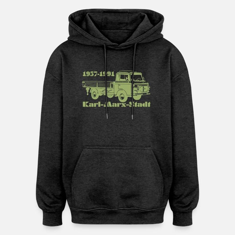 Barkas Pritsche - Oversized Unisex Hoodie - Anthrazit
