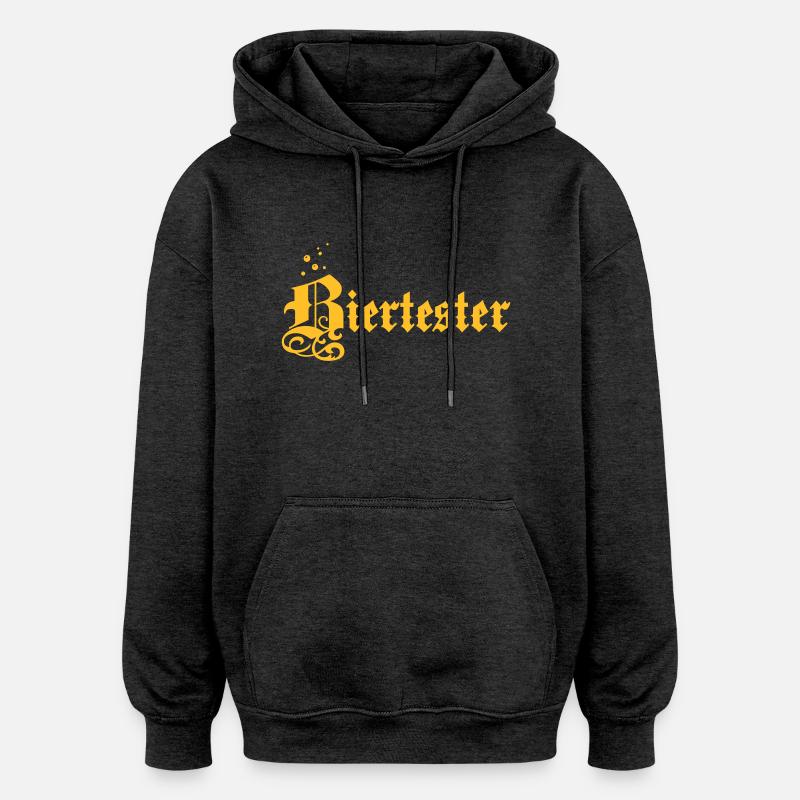 Bier - Oversized Unisex Hoodie - Anthrazit