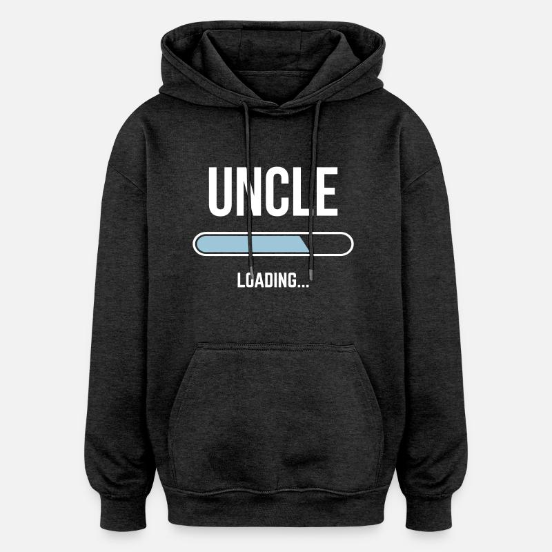 Uncle Loading - Oversized Unisex Hoodie - charcoal grey