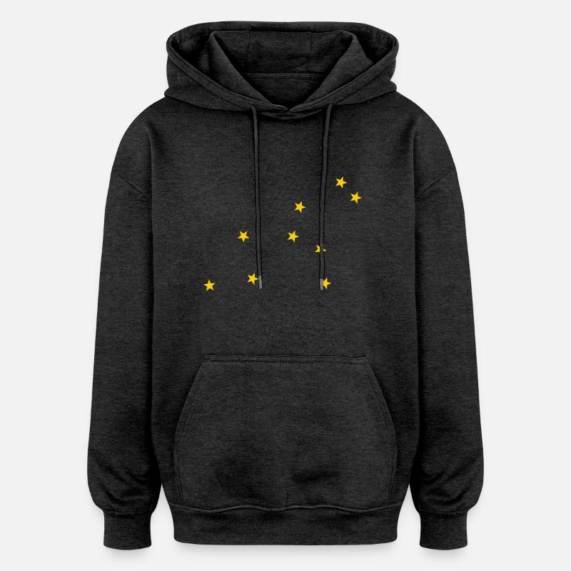 zodiac lion - Sweat à capuche oversize unisexe - charbon