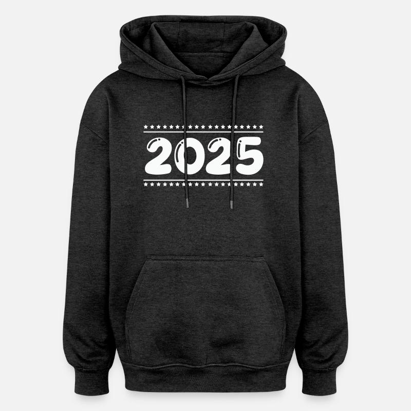 2025 - Sweat à capuche oversize unisexe - charbon
