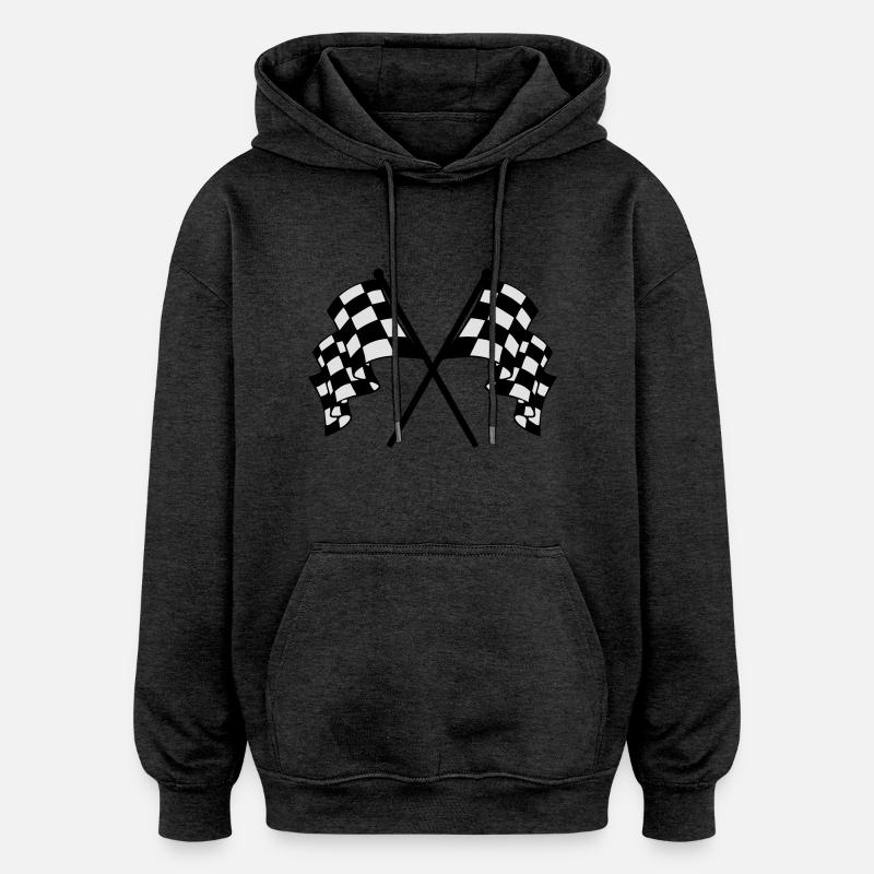 flags - Sweat à capuche oversize unisexe - charbon