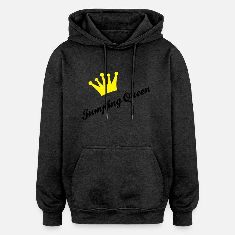 Springreiten - Oversized Unisex Hoodie - Anthrazit