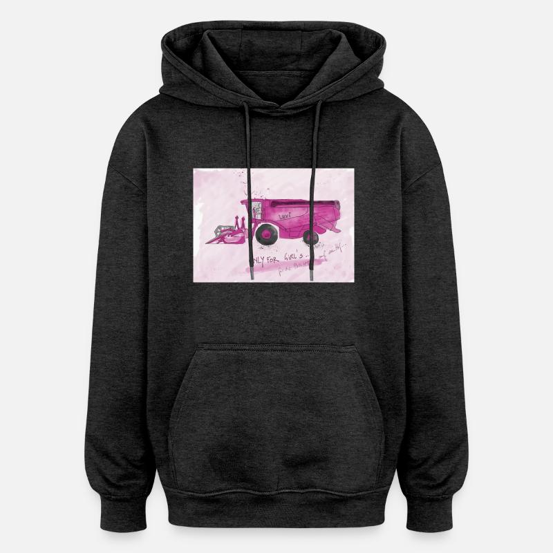 fullsizeoutput 1612 - Sweat à capuche oversize unisexe - charbon