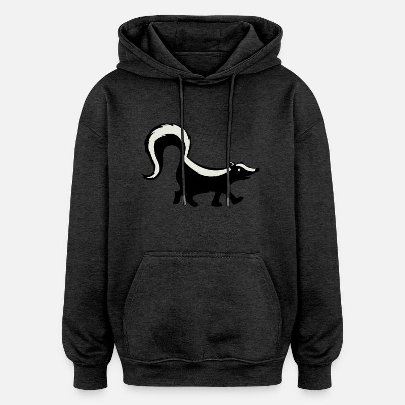Mouffette - Sweat à capuche oversize unisexe - charbon