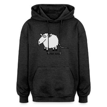 ratten_schaf - Oversized Unisex Hoodie - Anthrazit - Vorne - Noah (186cm)