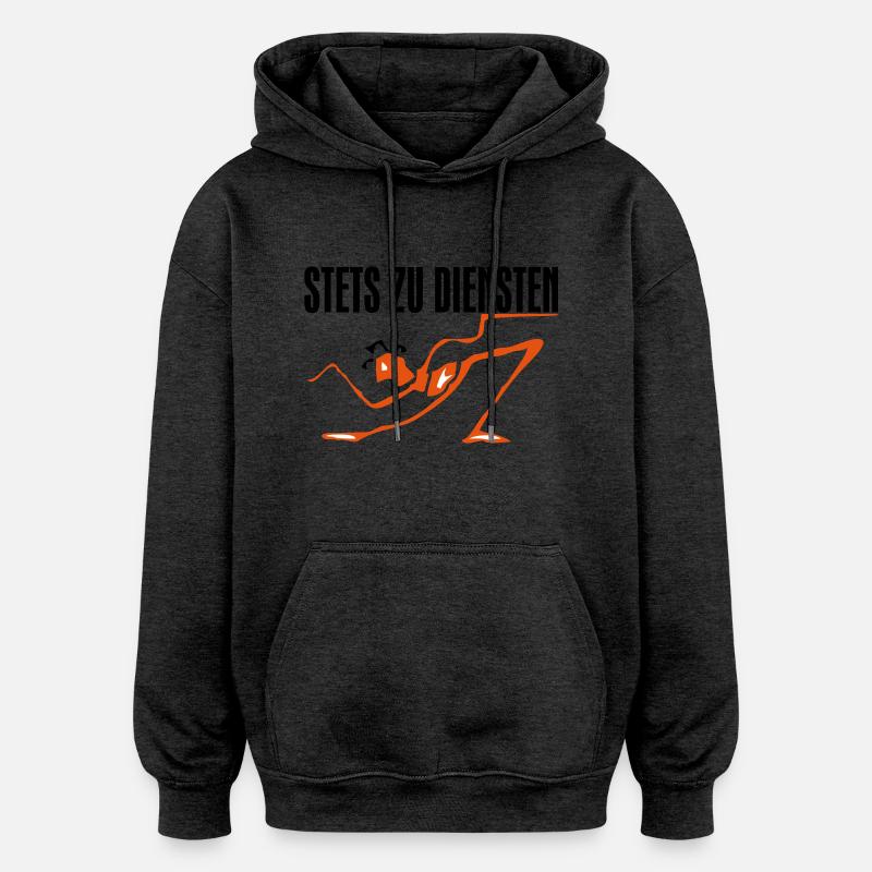 Stets zu Diensten - Oversized Unisex Hoodie - Anthrazit