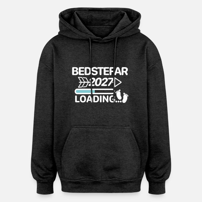 Papy 2027 Danois - Bedstefar 2027 - Sweat à capuche oversize unisexe - charbon