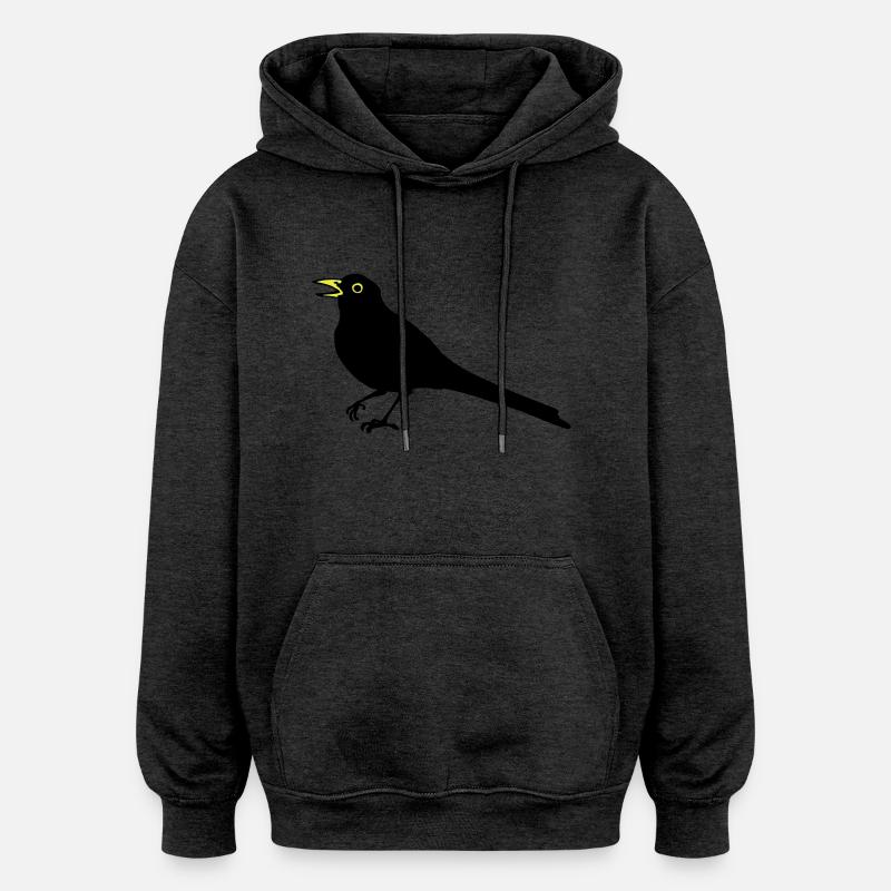 Amsel - Oversized Unisex Hoodie - Anthrazit