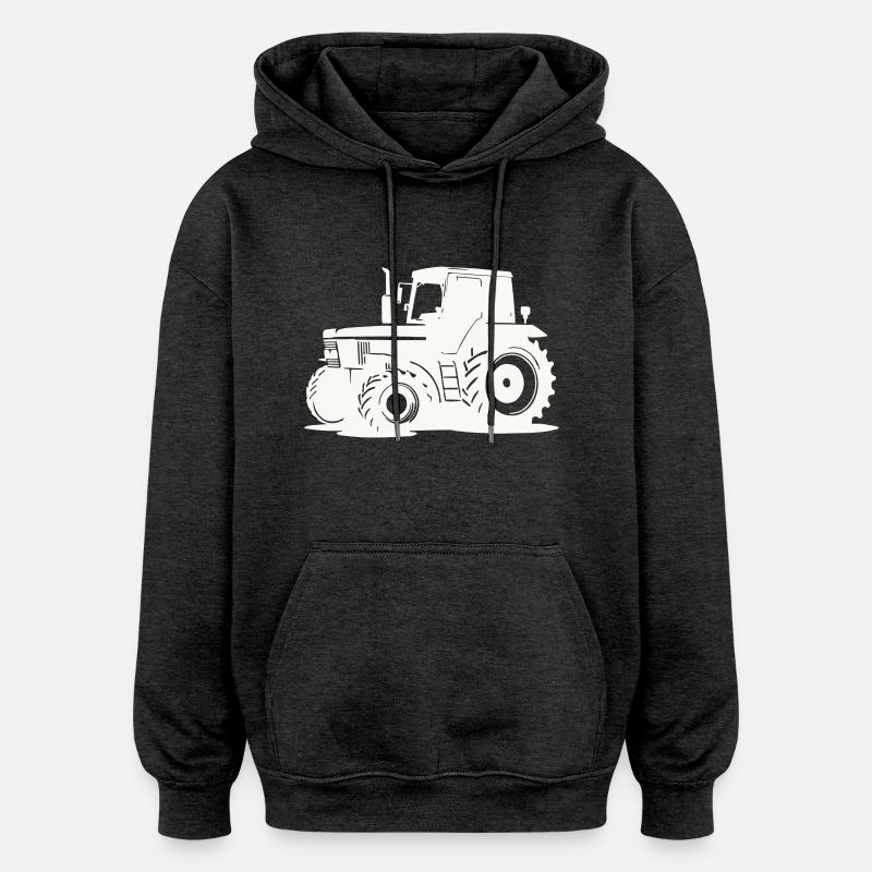 Traktor - Oversized Unisex Hoodie - Anthrazit