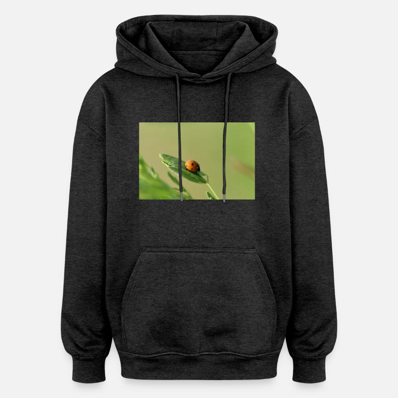 Coccinelle Coléoptère May Beetle - Sweat à capuche oversize unisexe - charbon