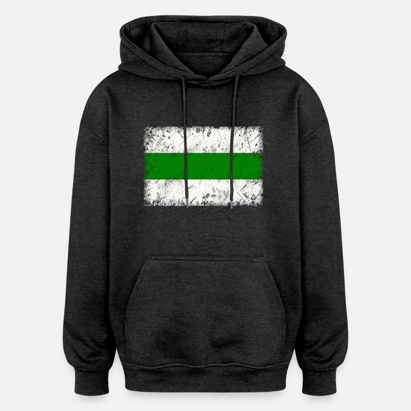 Groningue - Sweat à capuche oversize unisexe - charbon