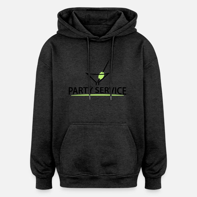 party service (d, 2c) - Oversized Unisex Hoodie - charcoal grey