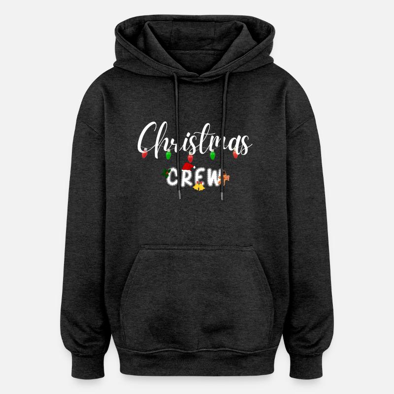 Équipage de Noël - Sweat à capuche oversize unisexe - charbon