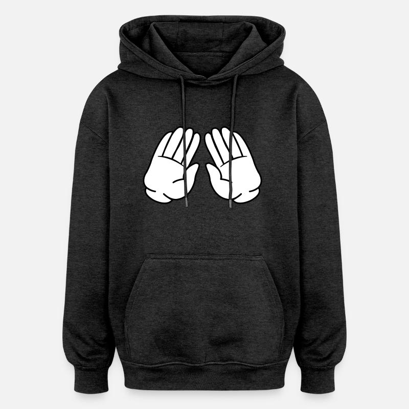 comic hände 02 - Oversized Unisex Hoodie - Anthrazit