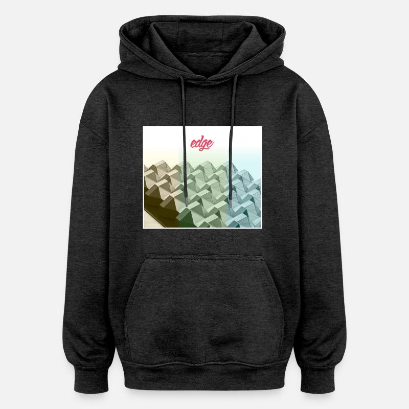 Bord - Sweat à capuche oversize unisexe - charbon