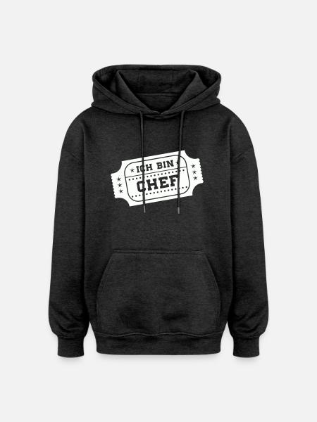 I'm the - Oversized Unisex Hoodie - charcoal grey