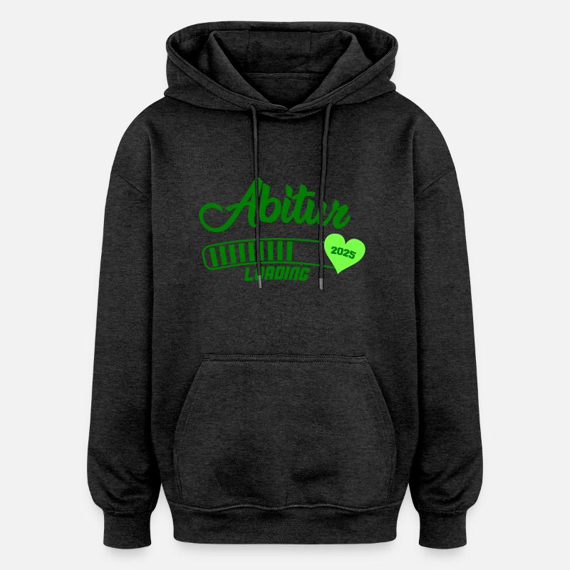 Abitur Loading 2025 - Sweat à capuche oversize unisexe - charbon