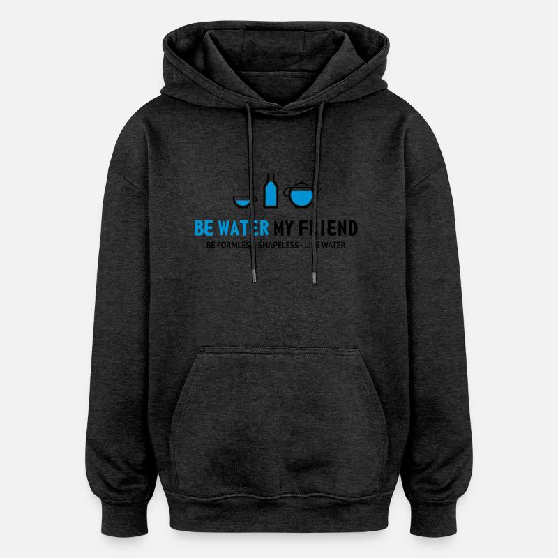 be water - Oversized Unisex Hoodie - Anthrazit