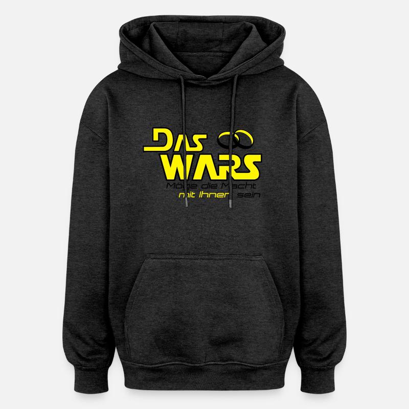 das wars mit ihnen - Sweat à capuche oversize unisexe - charbon