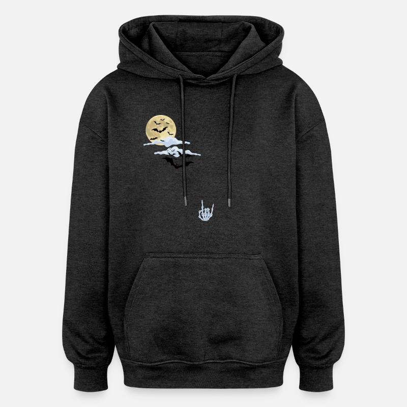 Halloween rockt - Oversized Unisex Hoodie - Anthrazit