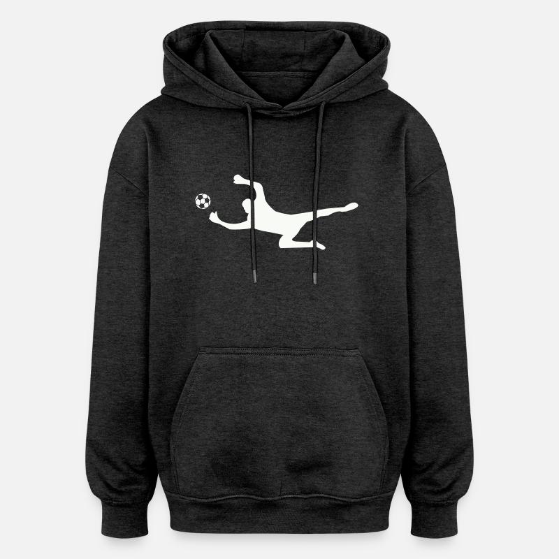 gardien - Sweat à capuche oversize unisexe - charbon