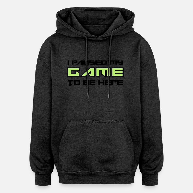 Gamers - Sweat à capuche oversize unisexe - charbon