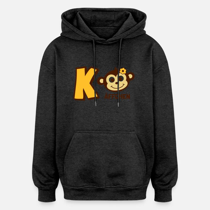 Fille de café - Sweat à capuche oversize unisexe - charbon