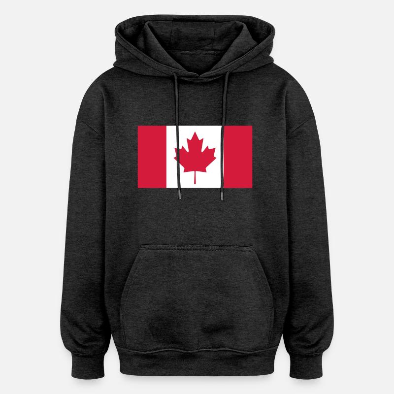 Canada - Sweat à capuche oversize unisexe - charbon