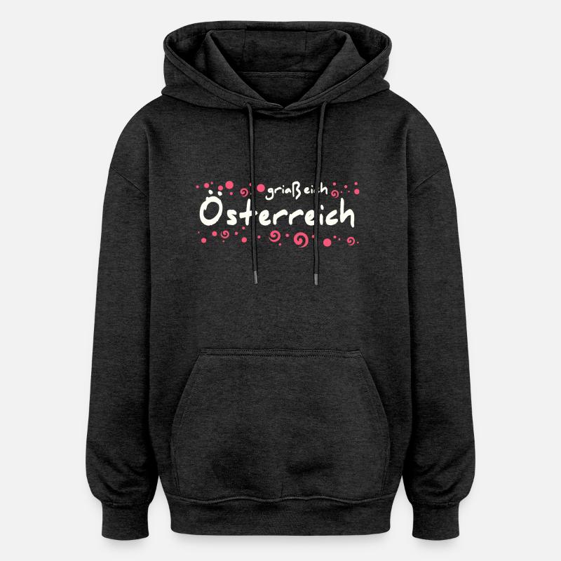 Austria - Oversized Unisex Hoodie - charcoal grey