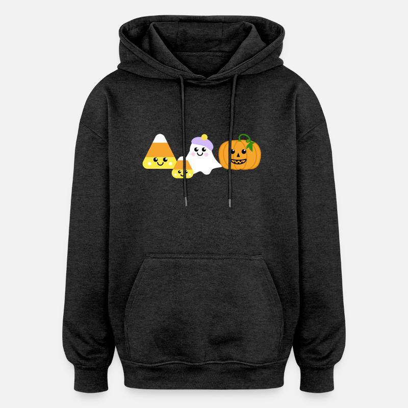Halloween Ensemble - Sweat à capuche oversize unisexe - charbon
