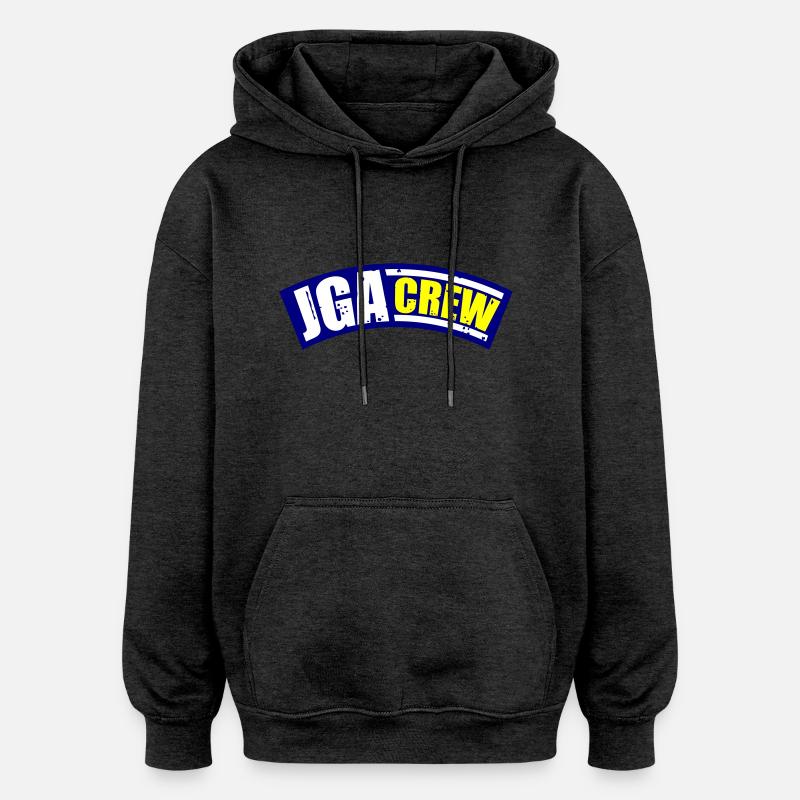 Jga Crew - Oversized Unisex Hoodie - Anthrazit