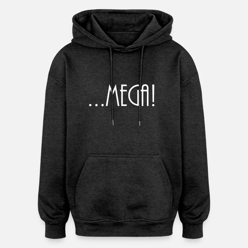 Mega - Oversized Unisex Hoodie - Anthrazit