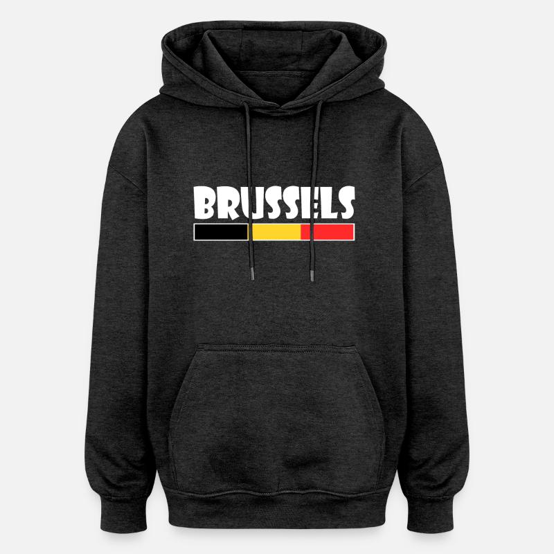 Brussel - Oversized Unisex Hoodie - Anthrazit