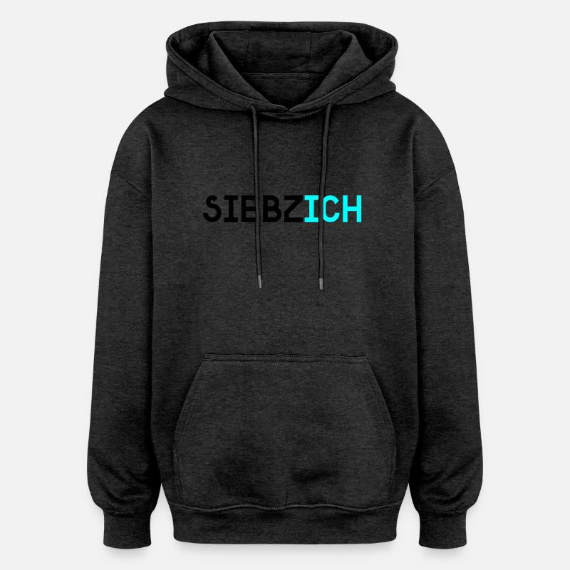 siebzich - Oversized Unisex Hoodie - charcoal grey