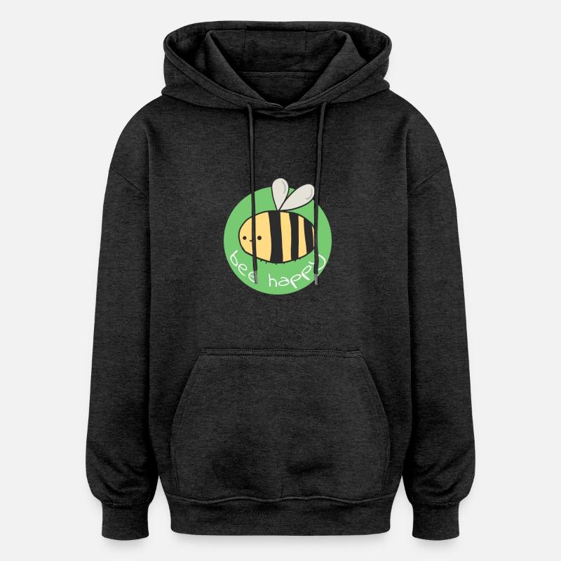 Biene - Oversized Unisex Hoodie - Anthrazit