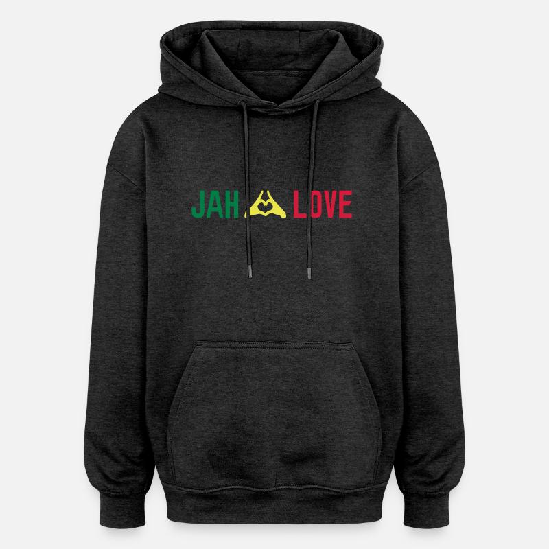 Reggae Farbe - Oversized Unisex Hoodie - Anthrazit