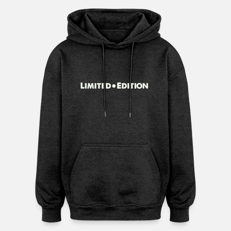 Édition limitée - Sweat à capuche oversize unisexe - charbon