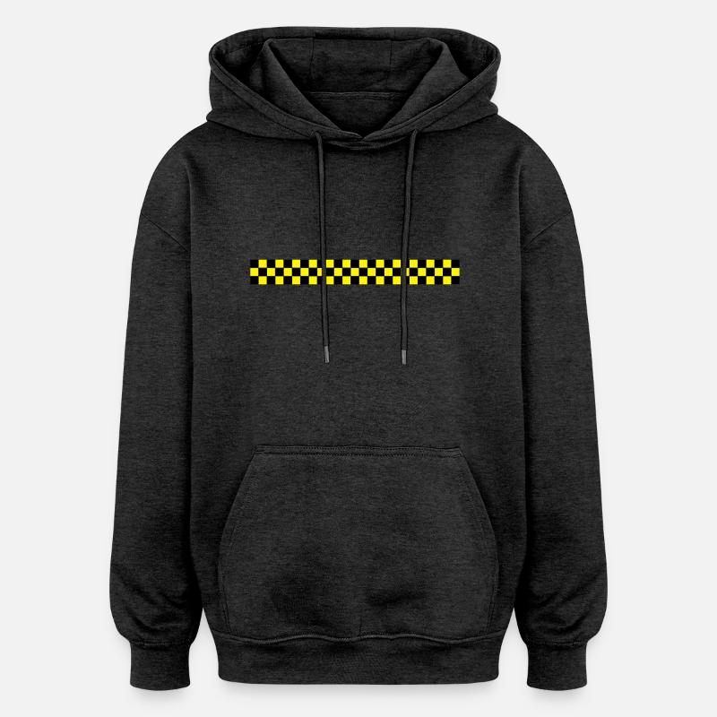 Caro 2 Warnbalken - Oversized Unisex Hoodie - Anthrazit