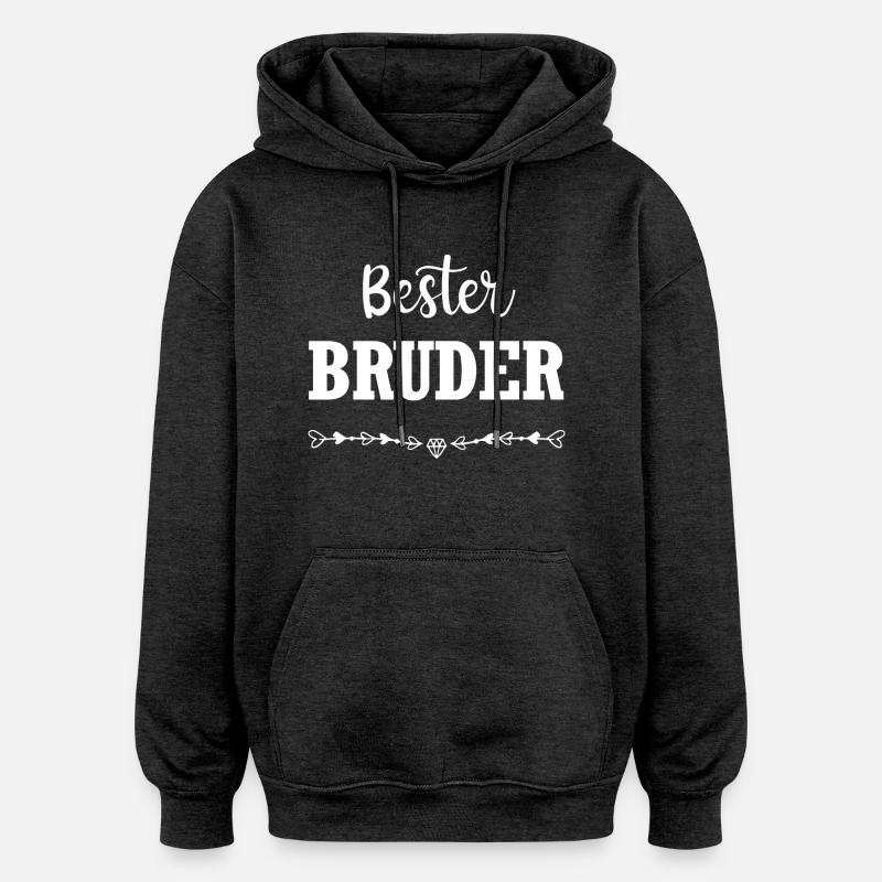 Bester Bruder - Oversized Unisex Hoodie - Anthrazit