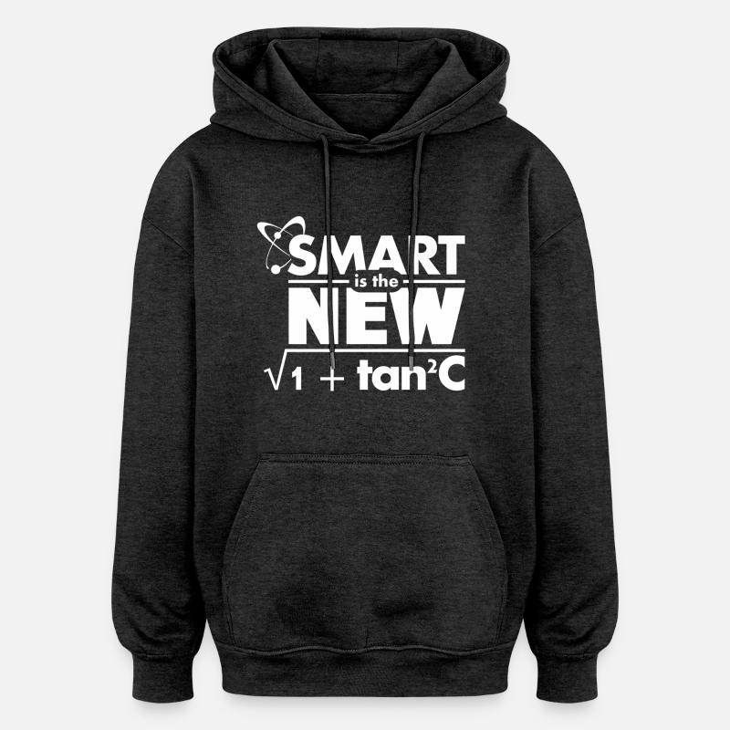 Smart is the new... - Sweat à capuche oversize unisexe - charbon