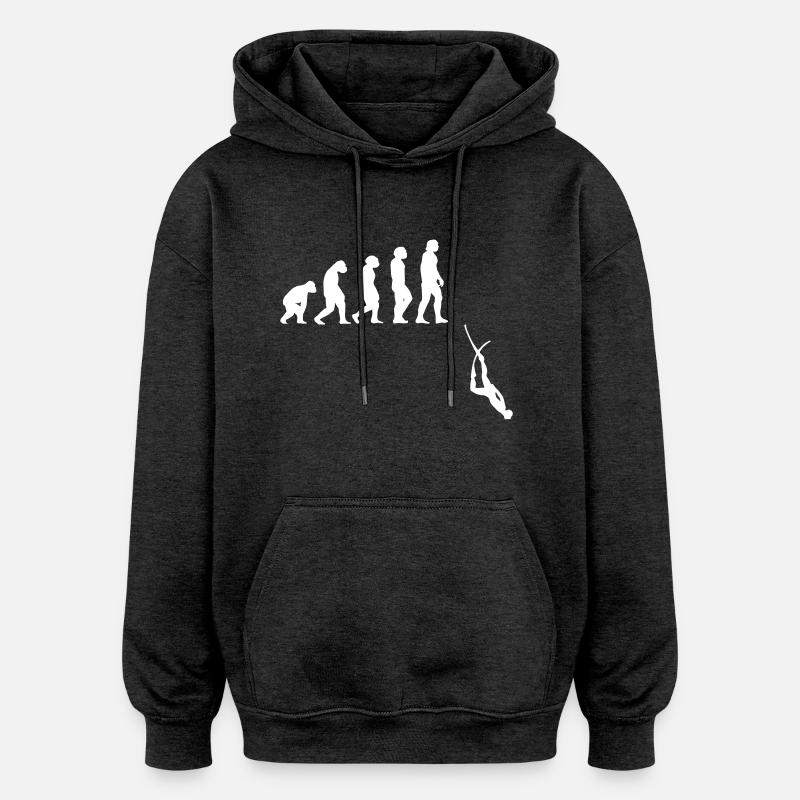 Evolution apnea diving - Felpa con cappuccio unisex oversize - antracite