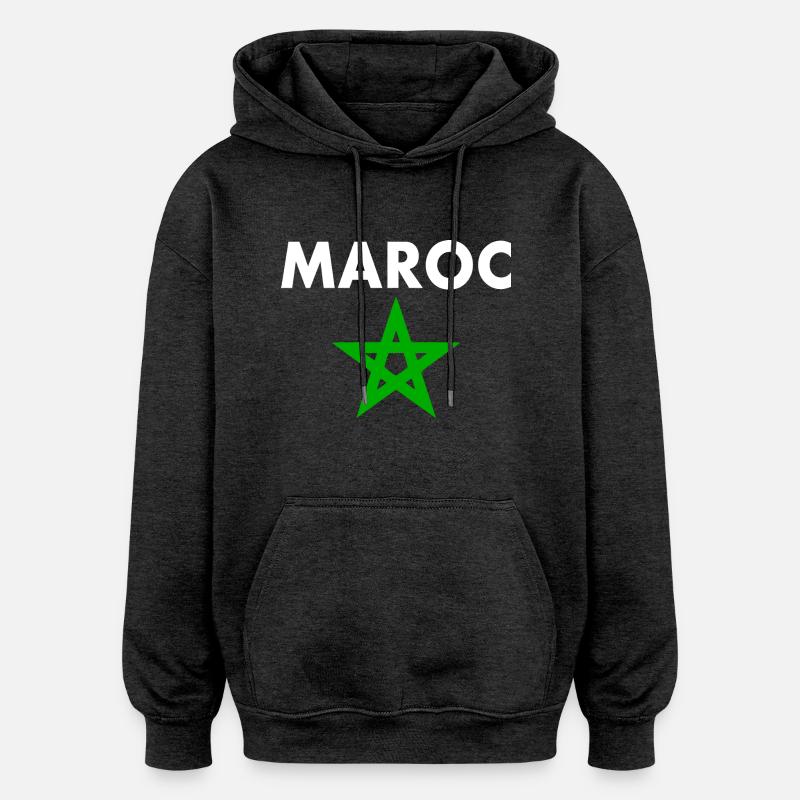 Marokko - Oversized Unisex Hoodie - Anthrazit