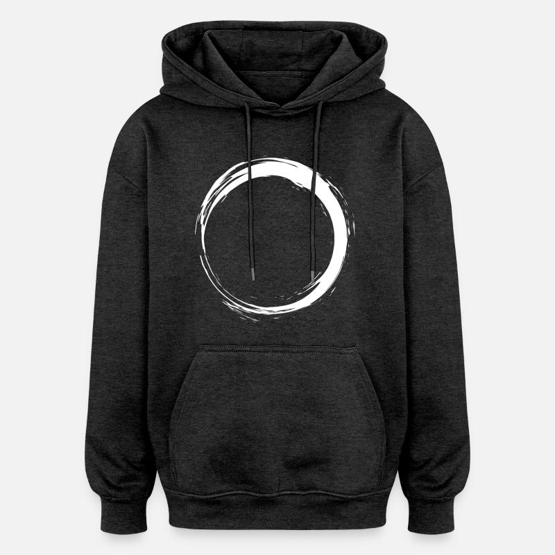 kreis - Sweat à capuche oversize unisexe - charbon