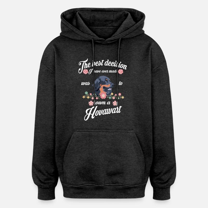 Hovawart - Sweat à capuche oversize unisexe - charbon