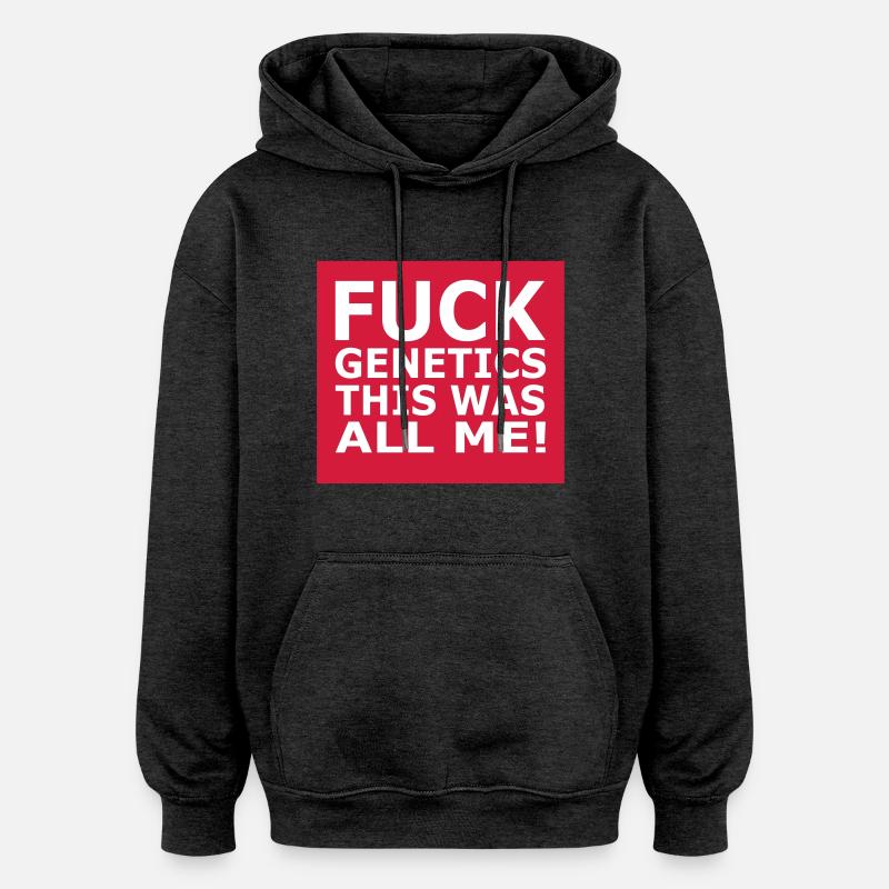Fuck Genetics 2 Farbig - Sweat à capuche oversize unisexe - charbon