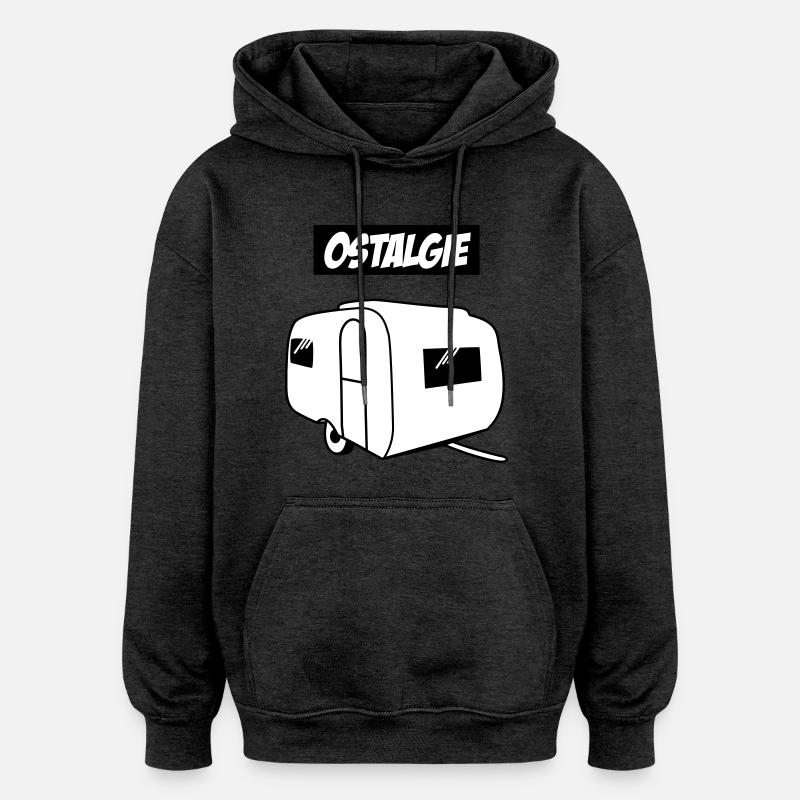Ostalgie QEK junior - Sweat à capuche oversize unisexe - charbon