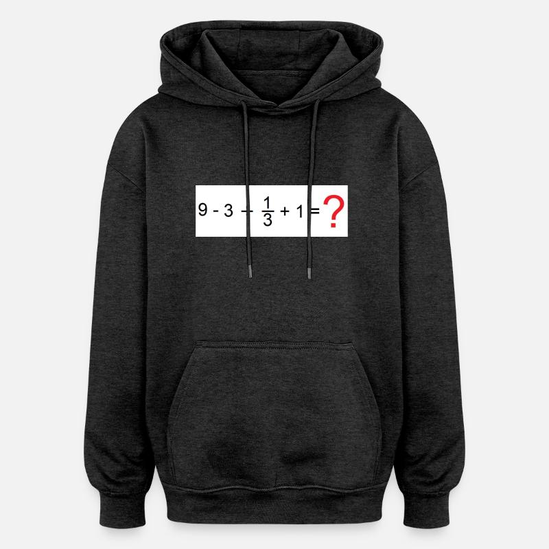 Mathematik - Oversized Unisex Hoodie - Anthrazit