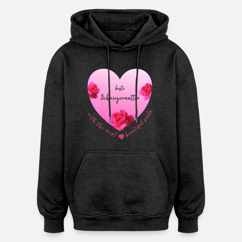 beste Schwiegermutter - Oversized Unisex Hoodie - Anthrazit
