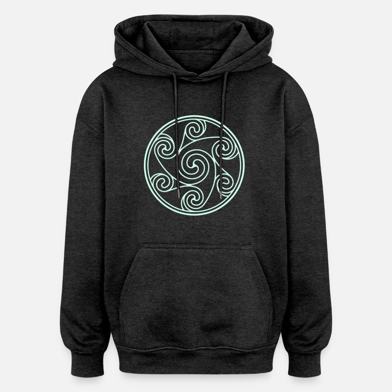 Raeder - Sweat à capuche oversize unisexe - charbon